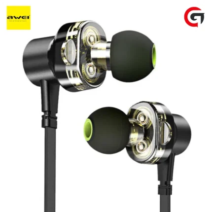 awei z1 dual driver sports earphone super bass | 6 month warranty